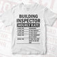 Funny Building Inspector Hourly Rate Editable Vector T-shirt Design in Ai Svg Files