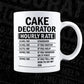 Funny Cake Decorator Hourly Rate Editable Vector T-shirt Design in Ai Svg Files