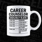 Funny Career Counselor Hourly Rate Editable Vector T-shirt Design in Ai Svg Files