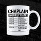 Funny Chaplain Hourly Rate Editable Vector T-shirt Design in Ai Svg Files