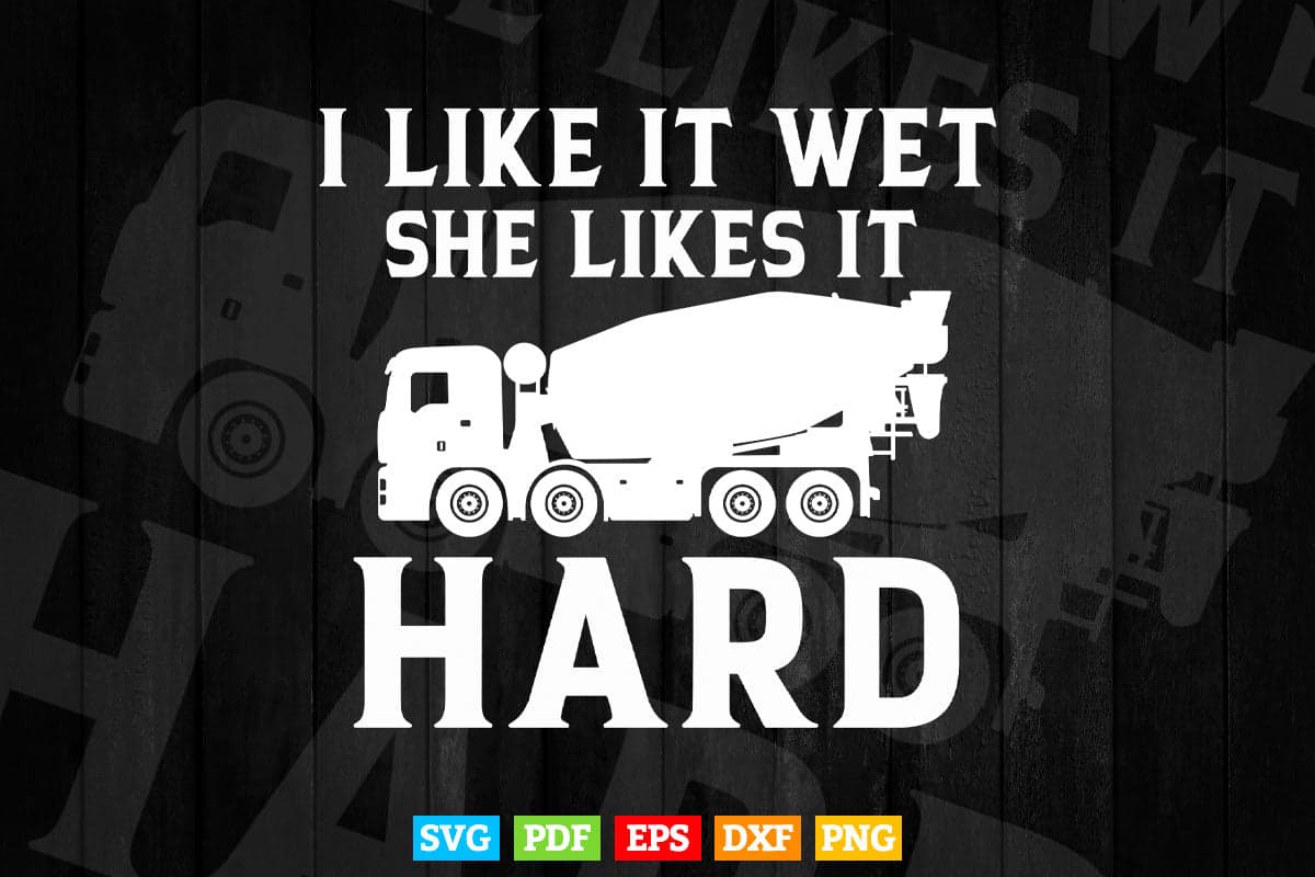 Funny Concrete Mixer Truck Driver Vector T shirt Design Png Svg Cut Files