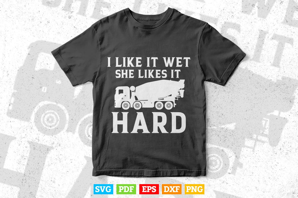 Funny Concrete Mixer Truck Driver Vector T shirt Design Png Svg Cut Files