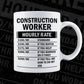 Funny Construction Worker Hourly Rate Editable Vector T-shirt Design in Ai Svg Files