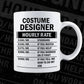 Funny Costume Designer Hourly Rate Editable Vector T-shirt Design in Ai Svg Files