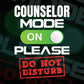 Funny Counselor Mode On Please Do Not Disturb Editable Vector T-shirt Designs Png Svg Files