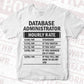 Funny Database Administrator Hourly Rate Editable Vector T-shirt Design in Ai Svg Files