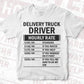 Funny Delivery Truck Driver Hourly Rate Editable Vector T-shirt Design in Ai Svg Files