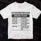 Funny Econometrician Hourly Rate Editable Vector T-shirt Design in Ai Svg Files