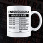 Funny Entomologist Hourly Rate Editable Vector T-shirt Design in Ai Svg Files