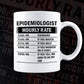 Funny Epidemiologist Hourly Rate Editable Vector T-shirt Design in Ai Svg Files