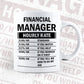 Funny Financial Manager Hourly Rate Editable Vector T-shirt Design in Ai Svg Files