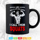 Funny Fitness Gym Workout Weights Squat Gift Svg Png Cut Files.