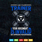 Funny Fitness Trainer Gift Workout Training Personal Trainer Svg Png Cut Files.