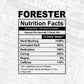 Funny Forester Nutrition Facts Editable Vector T-shirt Design in Ai Svg Png Files