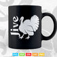 Funny Jive Thanksgiving Turkey Day Retro Holiday Svg Png Cut Files.