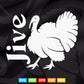 Funny Jive Thanksgiving Turkey Day Retro Holiday Svg Png Cut Files.