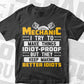Funny Mechanic Design For Men Dad Car Garage Auto Mechanics Editable Vector T-shirt Design in Ai Png Svg Files