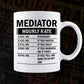 Funny Mediator Hourly Rate Editable Vector T-shirt Design in Ai Svg Files