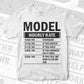 Funny Model Hourly Rate Editable Vector T-shirt Design in Ai Svg Files