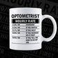 Funny Optometrist Hourly Rate Editable Vector T-shirt Design in Ai Svg Files