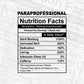 Funny Paraprofessional Nutrition Facts Editable Vector T-shirt Design in Ai Svg Png Files