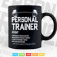 Funny Personal Trainer Definition Fitness Coach Svg T shirt Design.