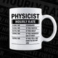 Funny Physicist Hourly Rate Editable Vector T-shirt Design in Ai Svg Files