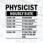 Funny Physicist Hourly Rate Editable Vector T-shirt Design in Ai Svg Files