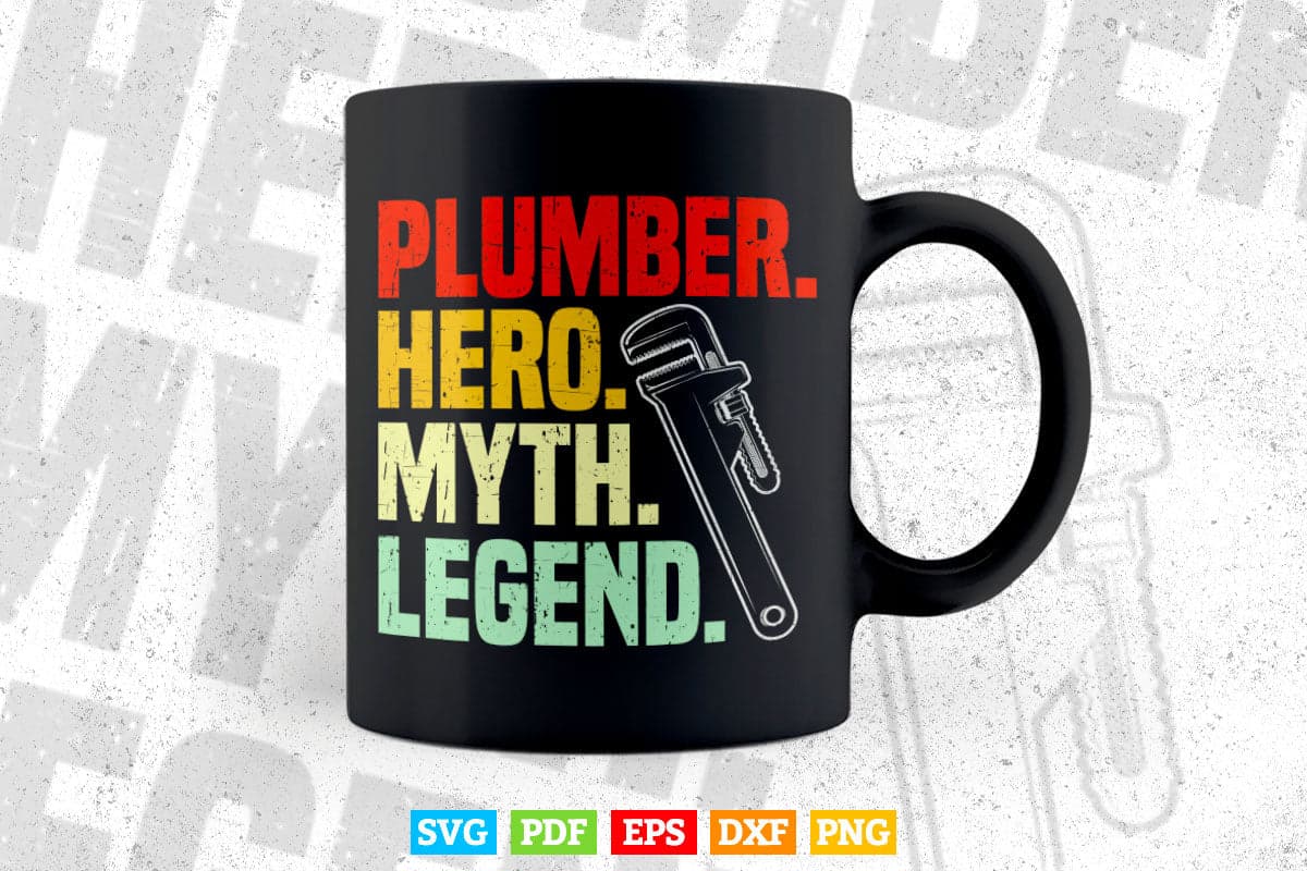 Funny Plumber Hero Myth legend Svg Png Cut Files.