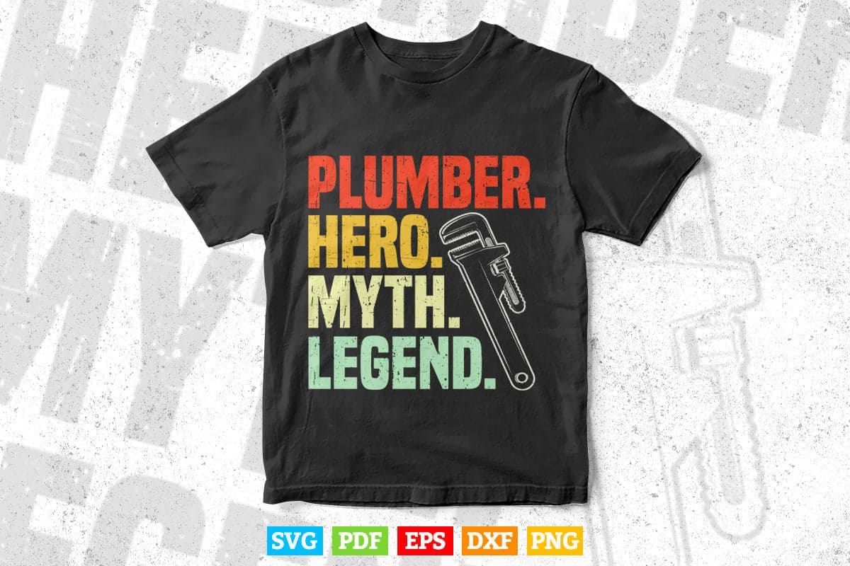 Funny Plumber Hero Myth legend Svg Png Cut Files.