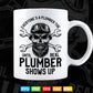 Funny Plumber Real Plumbing Skull Svg Png Cut Files.
