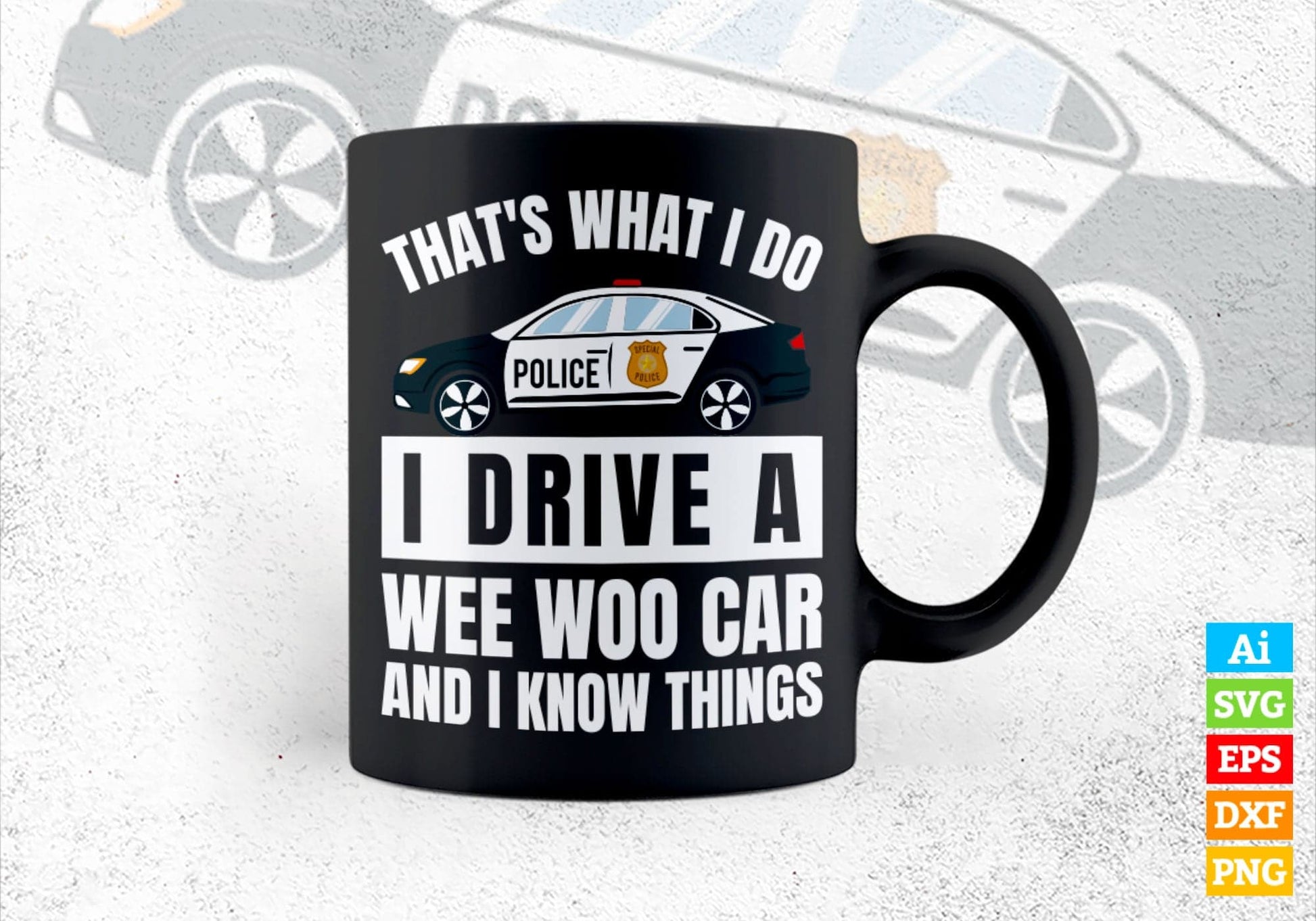 Funny Police Officer Gift For Cop Law Enforcement Editable Vector T shirt Design in Ai Png Svg Files.