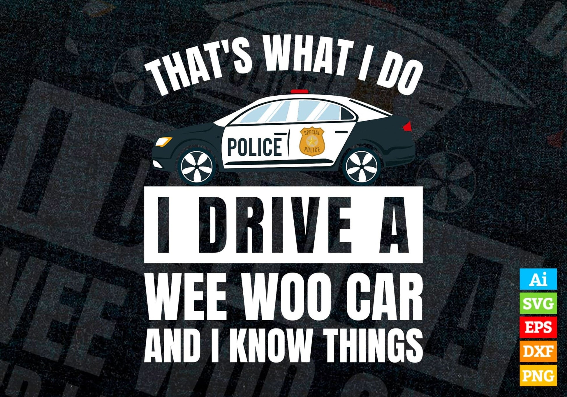 Funny Police Officer Gift For Cop Law Enforcement Editable Vector T shirt Design in Ai Png Svg Files.
