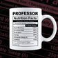 Funny Professional Nutrition Facts Editable Vector T-shirt Design in Ai Svg Png Files