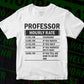 Funny Professor Hourly Rate Editable Vector T-shirt Design in Ai Svg Files