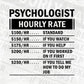 Funny Psychologist Hourly Rate Editable Vector T-shirt Design in Ai Svg Files
