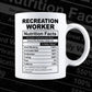 Funny Recreation Nutrition Facts Editable Vector T-shirt Design in Ai Svg Png Files