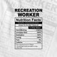 Funny Recreation Nutrition Facts Editable Vector T-shirt Design in Ai Svg Png Files