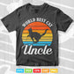 Funny Retro Cat Uncle Vintage Eighties Style Svg T shirt Design.