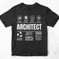 Funny Sarcastic Unique Gift For Architect Job Profession Professional Editable Vector T shirt Designs In Svg Png Files