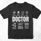 Funny Sarcastic Unique Gift For Doctor Job Profession Professional Editable Vector T shirt Designs In Svg Png Files