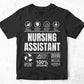 Funny Sarcastic Unique Gift For Nursing Assistant Job Profession Professional Editable Vector T shirt Designs In Svg Printable Files