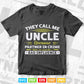 Funny Uncle Partner In Crime Like Bad Influence Svg T shirt Design.