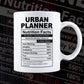 Funny Urban Planner Nutrition Facts Editable Vector T-shirt Design in Ai Svg Png Files