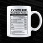 Future Dad Nutrition Facts Father's Day Editable Vector T-shirt Design in Ai Svg Files