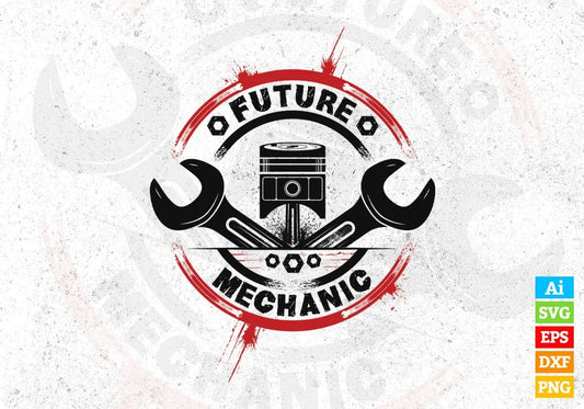 Future Mechanic T shirt Design In Png Svg Cutting Printable Files