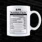 G-pa Nutrition Facts Father's Day Editable Vector T-shirt Design in Ai Svg Files