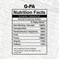 G-pa Nutrition Facts Father's Day Editable Vector T-shirt Design in Ai Svg Files