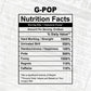 G-pop Nutrition Facts Father's Day Editable Vector T-shirt Design in Ai Svg Files