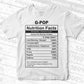 G-pop Nutrition Facts Father's Day Editable Vector T-shirt Design in Ai Svg Files